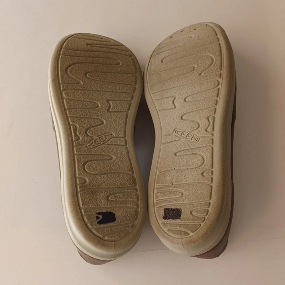 Keen Lorelai Slip On Leather Shoes  Sneakers SZ 8.5 Brown Walking Hiking Comfort - Picture 8 of 13
